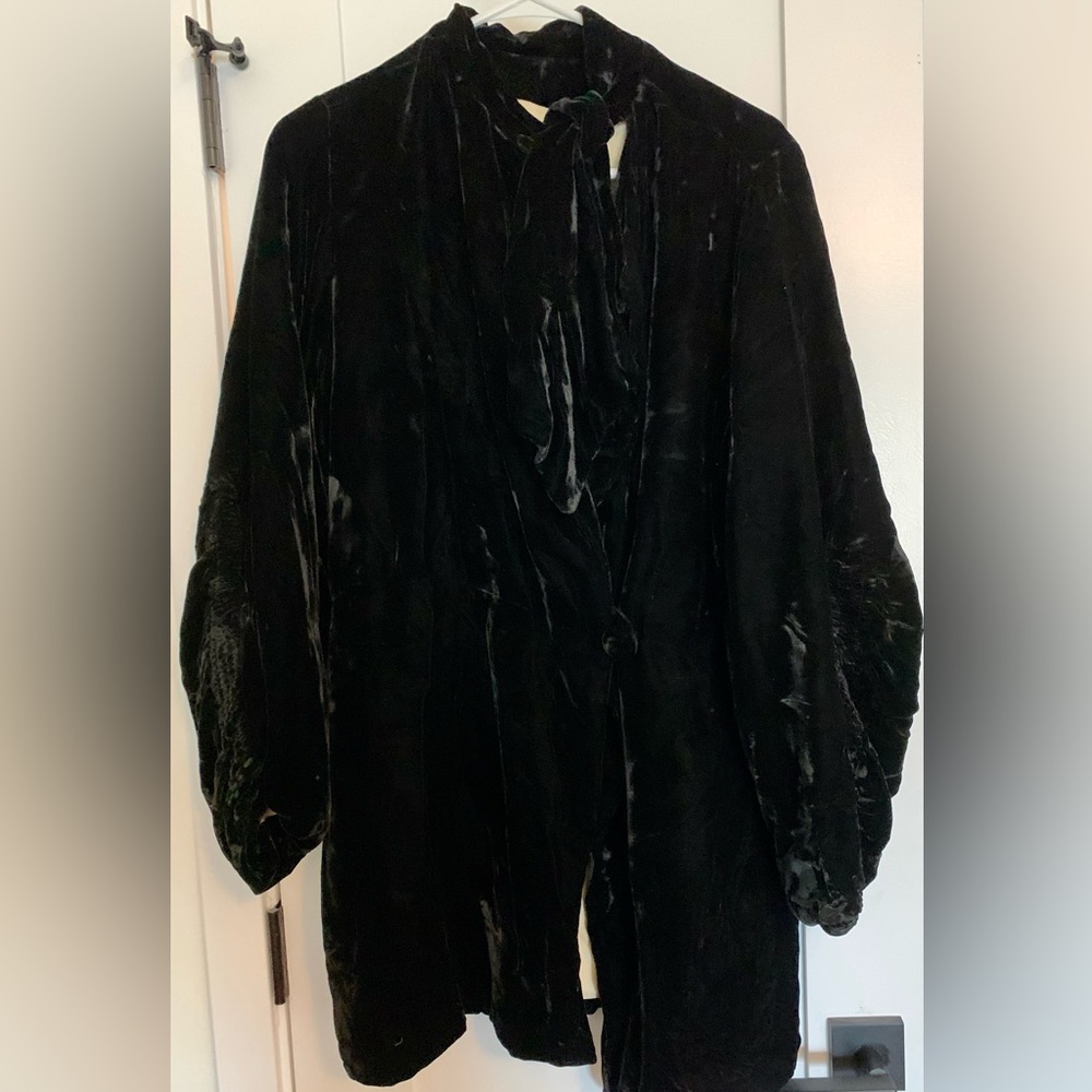 Edwardian/ Victorian Black Velvet Jacket